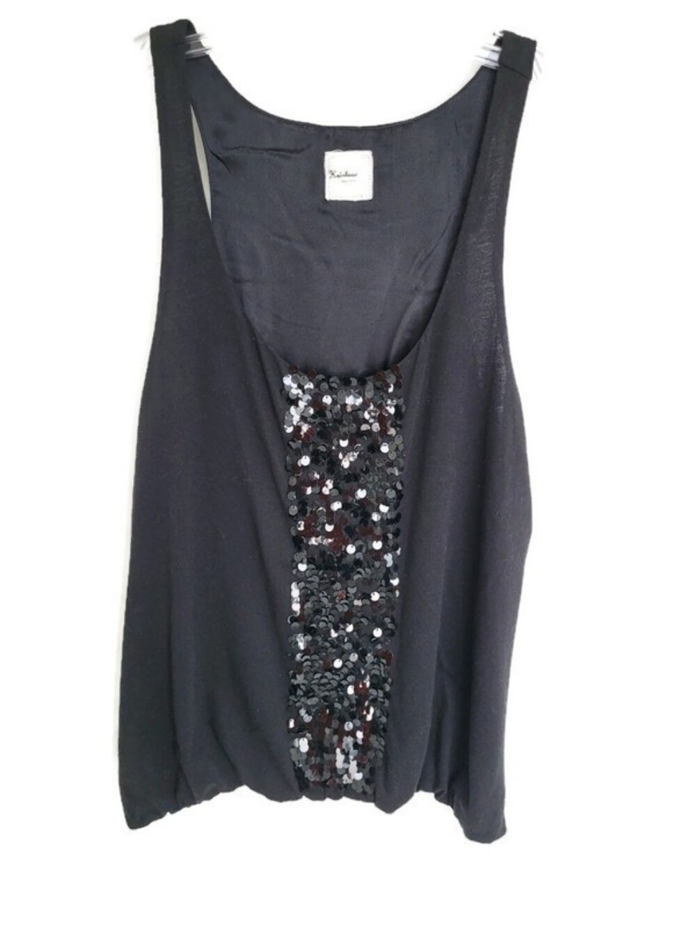 J Crew Heirloom Sequin Tank Top w racer back